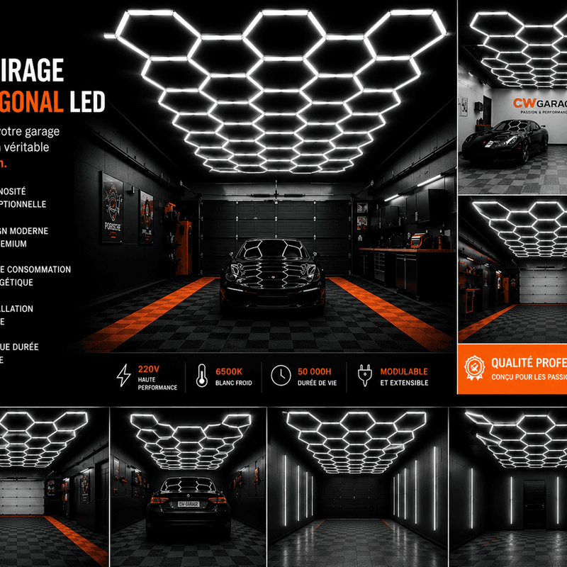 Lumière Hexagonale LED SHOWROOM